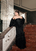 Midnight Bloom Black Dress