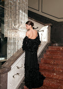 Midnight Bloom Black Dress