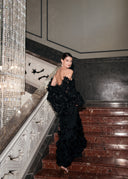 Midnight Bloom Black Dress
