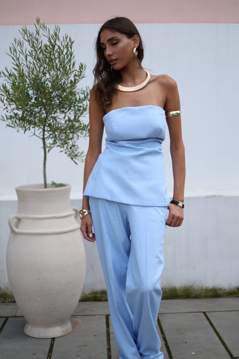 Venice Blue Linen Set - Image 5