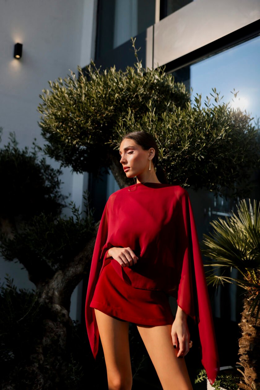 Nice Burgundy Jumpsuit - Image 6