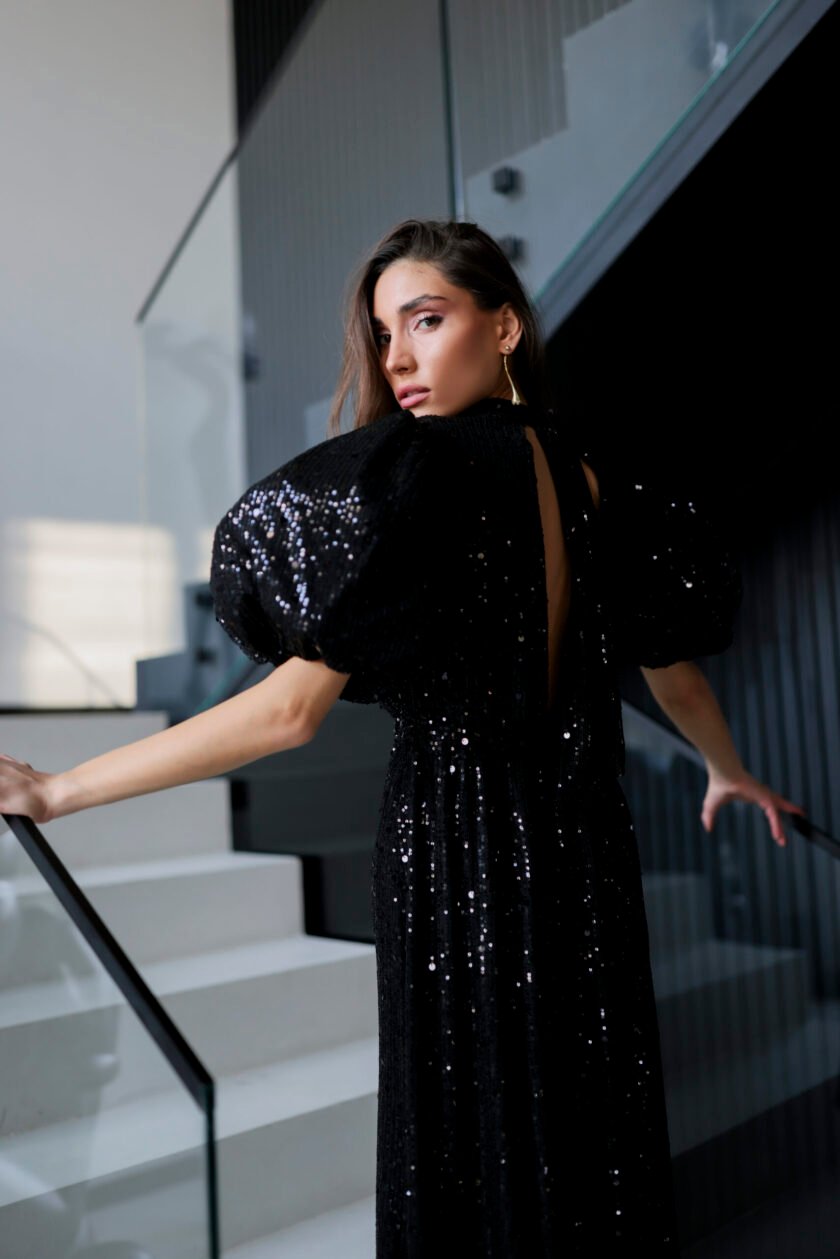 Starlight Black Dress - Image 4