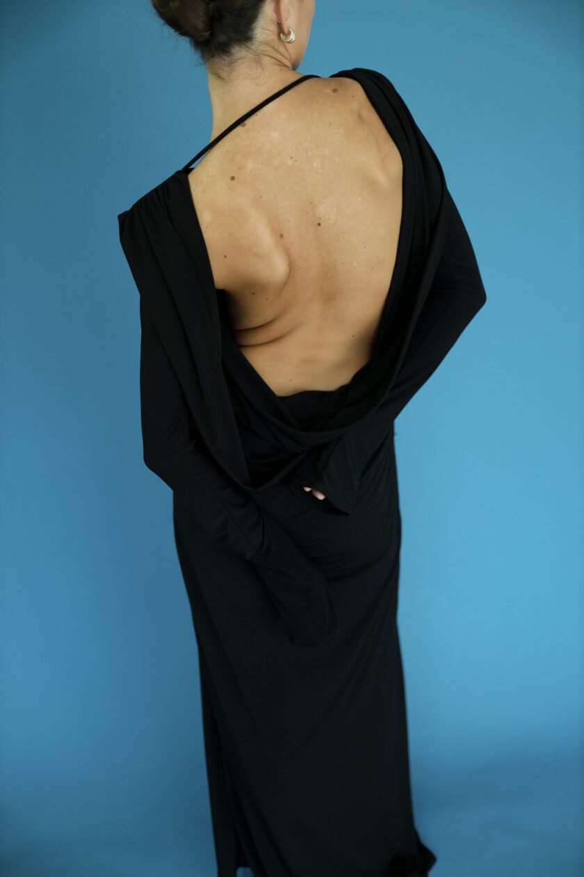 Serrene Black Dress - Image 7