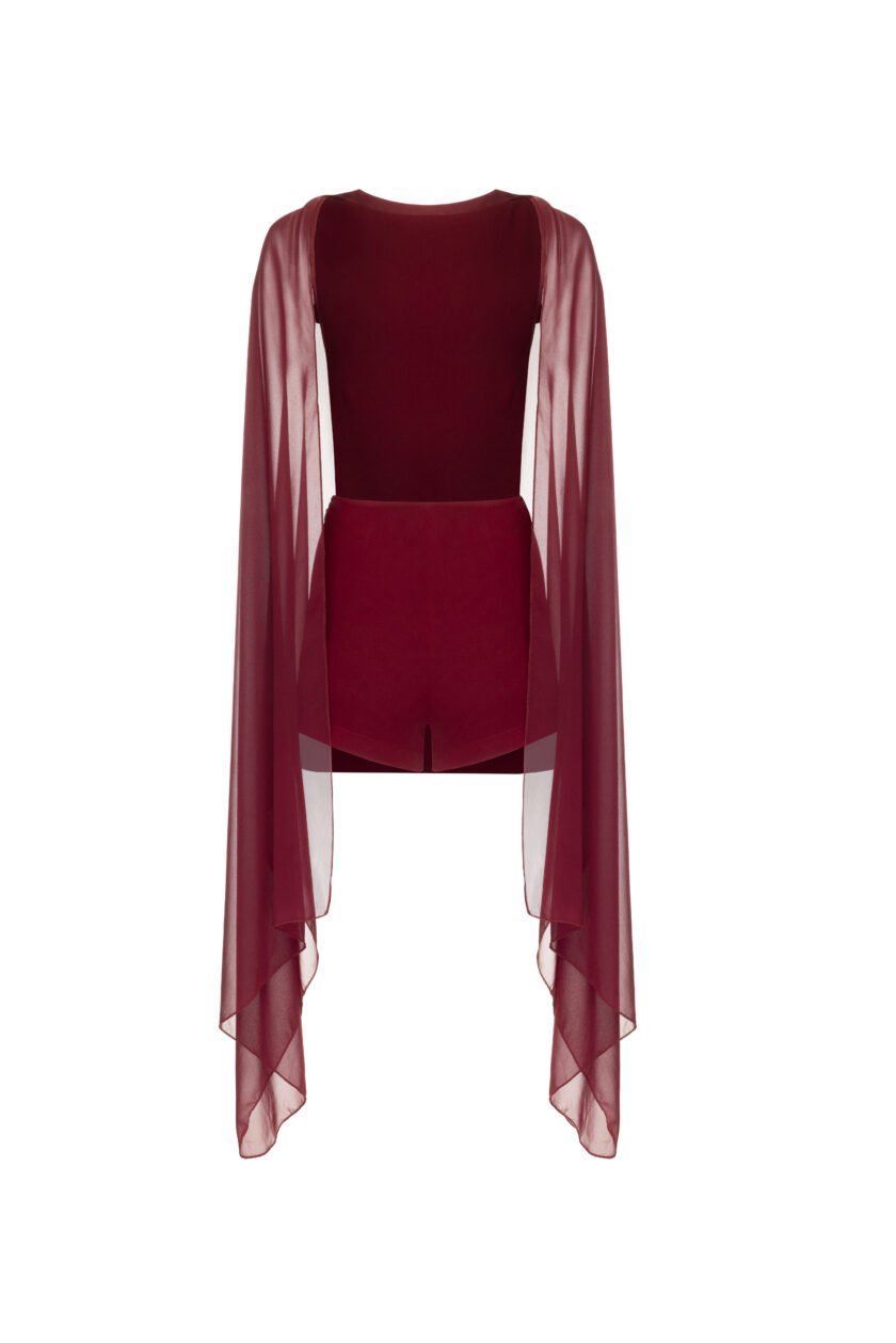 Nice Burgundy Jumpsuit - Image 3