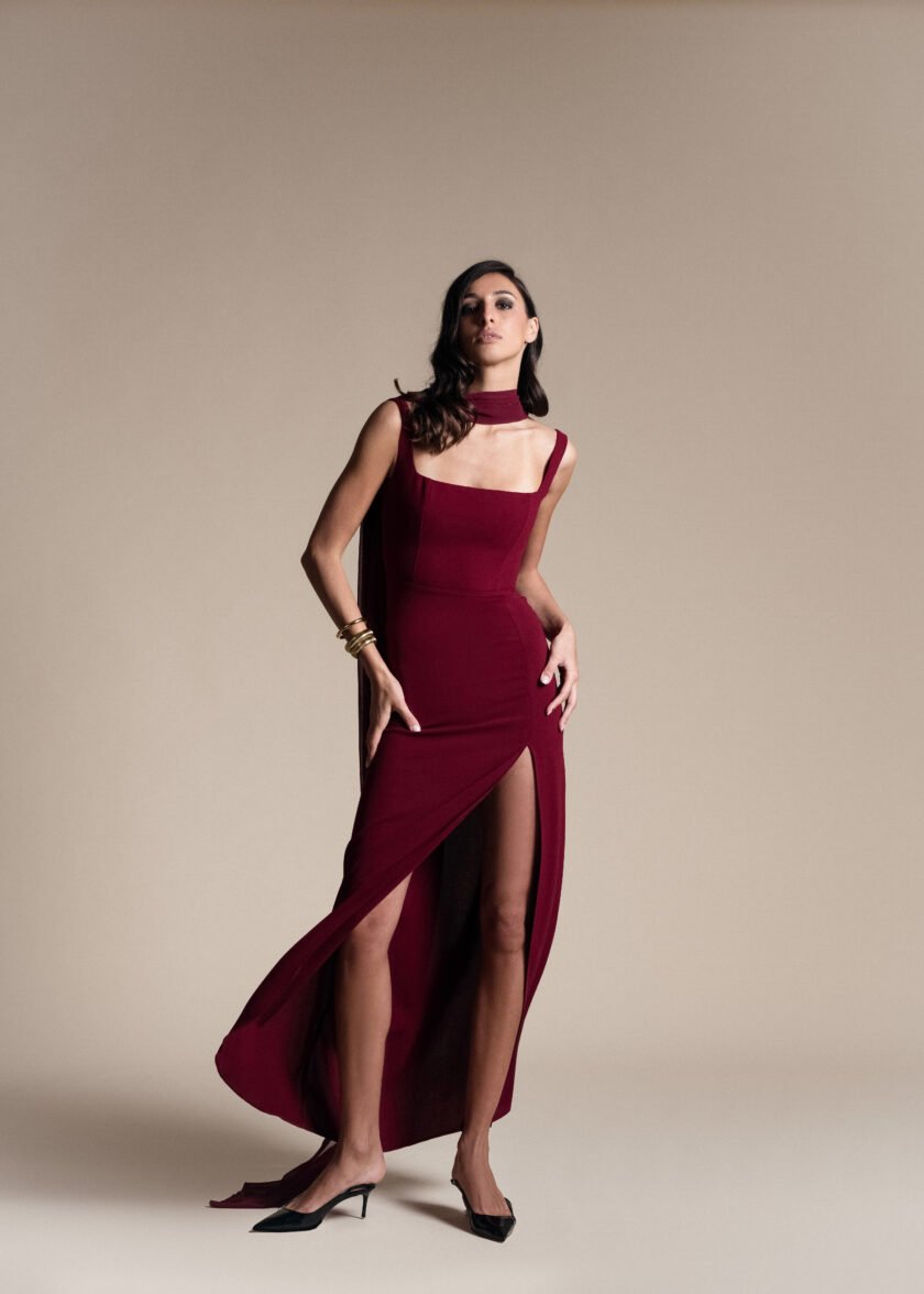 Merlot Burgundy Dress - Image 2