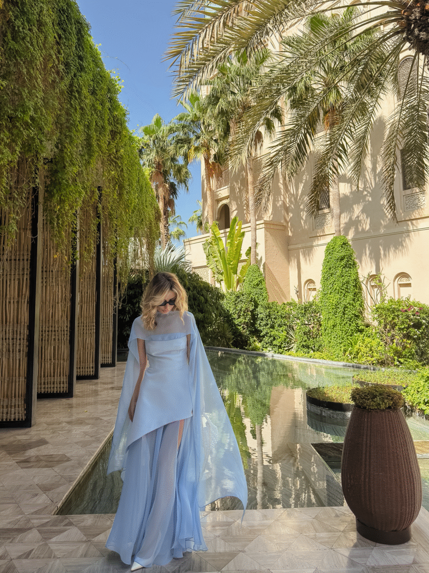 Monaco Sky Blue with Scarf
