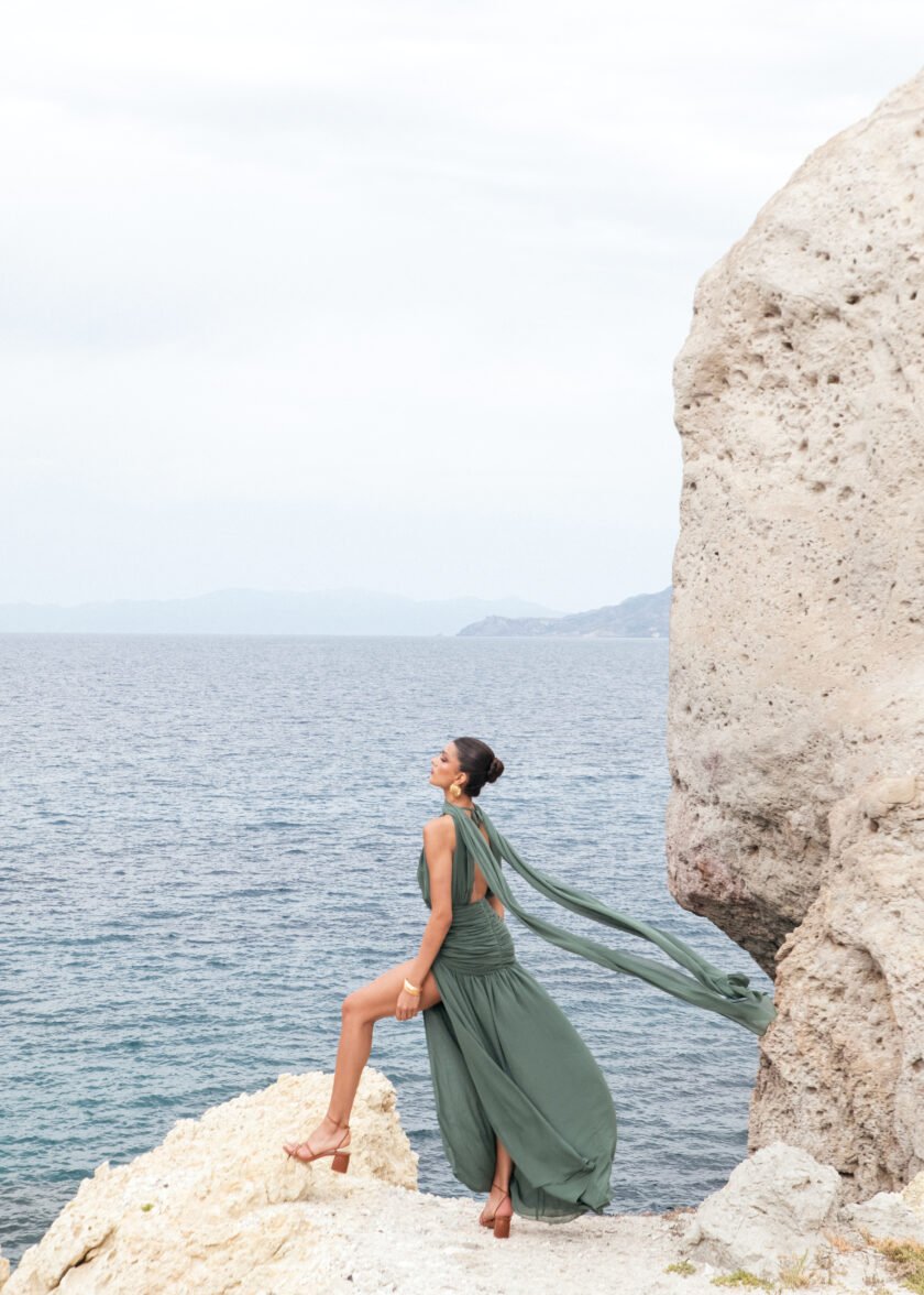 Bea Forest Green Dress - Image 2
