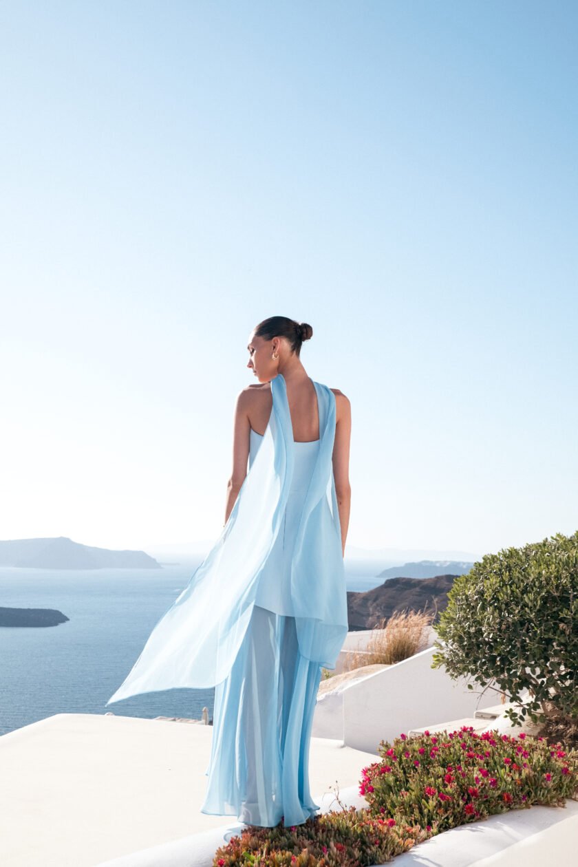 Monaco Sky Blue with Scarf - Image 4