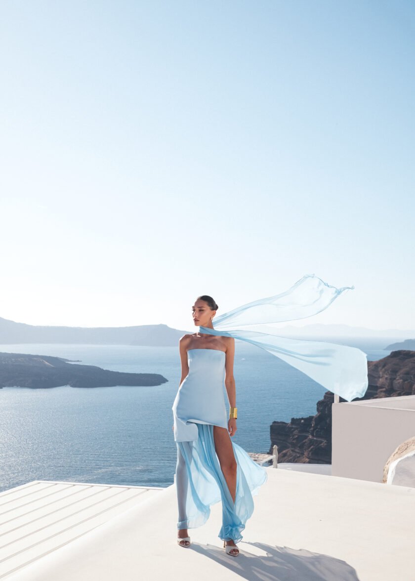 Monaco Sky Blue with Scarf - Image 2
