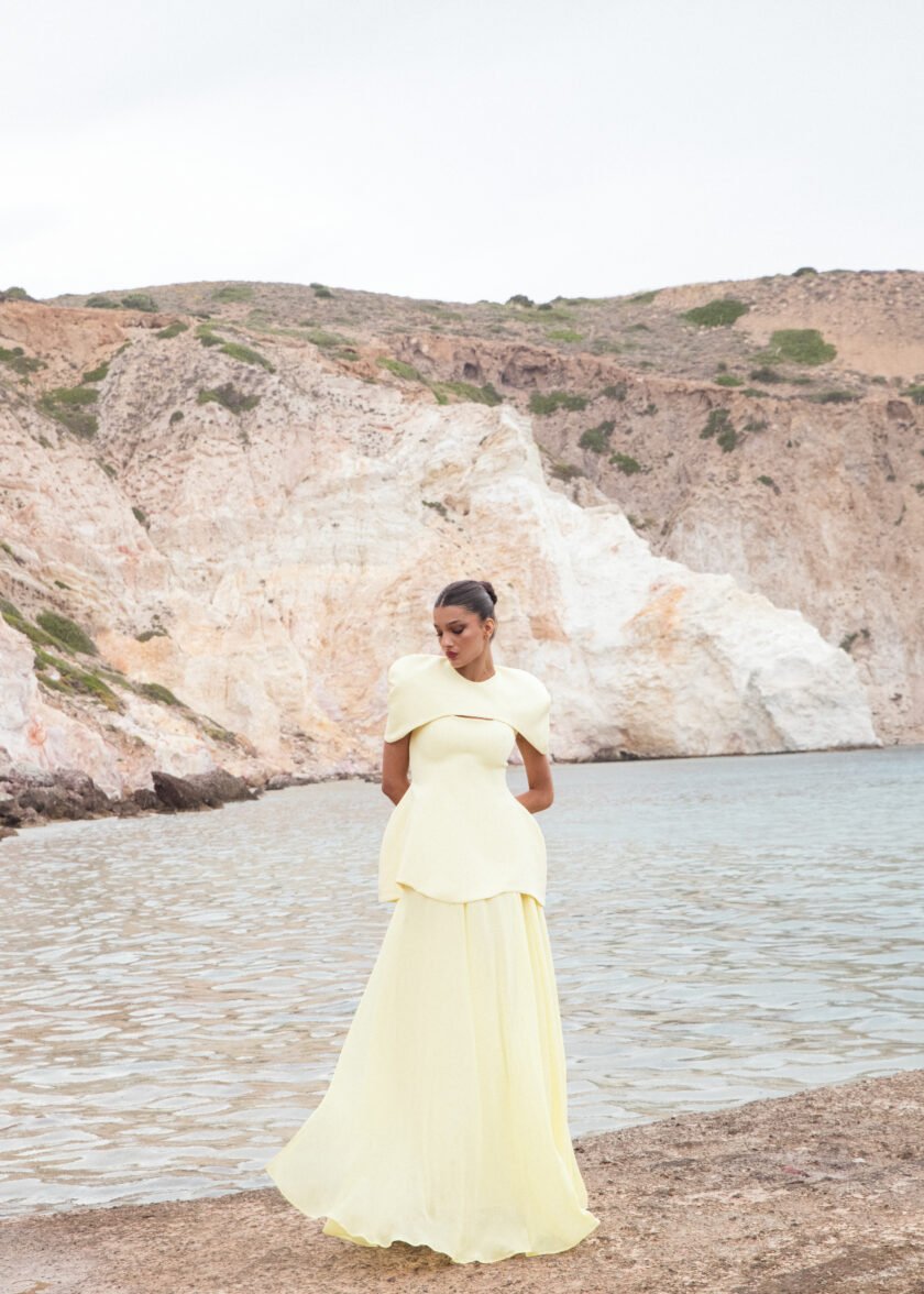 Verona Butter Yellow Dress - Image 2