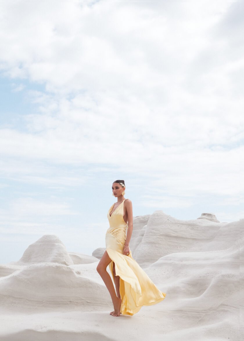 Helia Butter Yellow Dress - Image 3