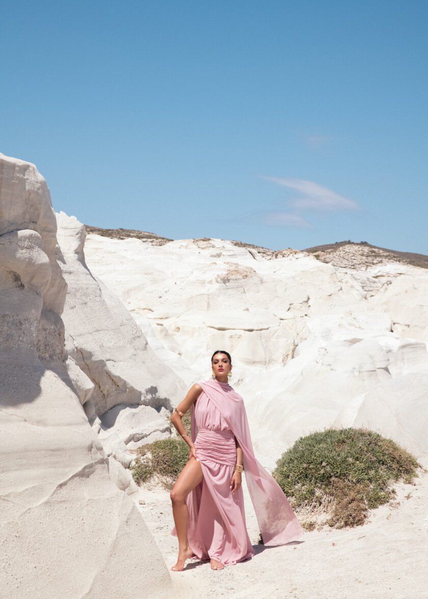 Bea Baby Pink Dress - Image 6