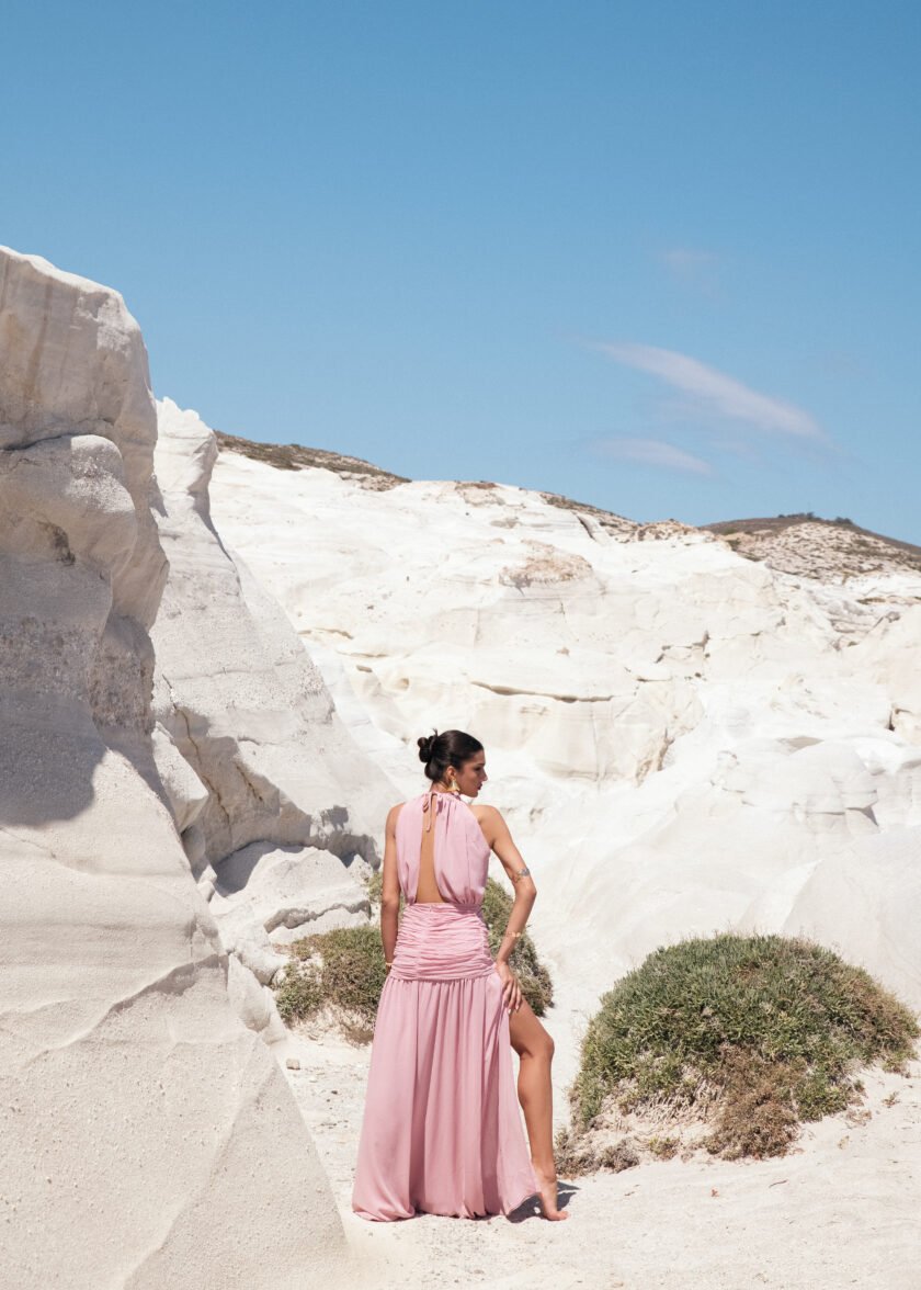 Bea Baby Pink Dress - Image 2