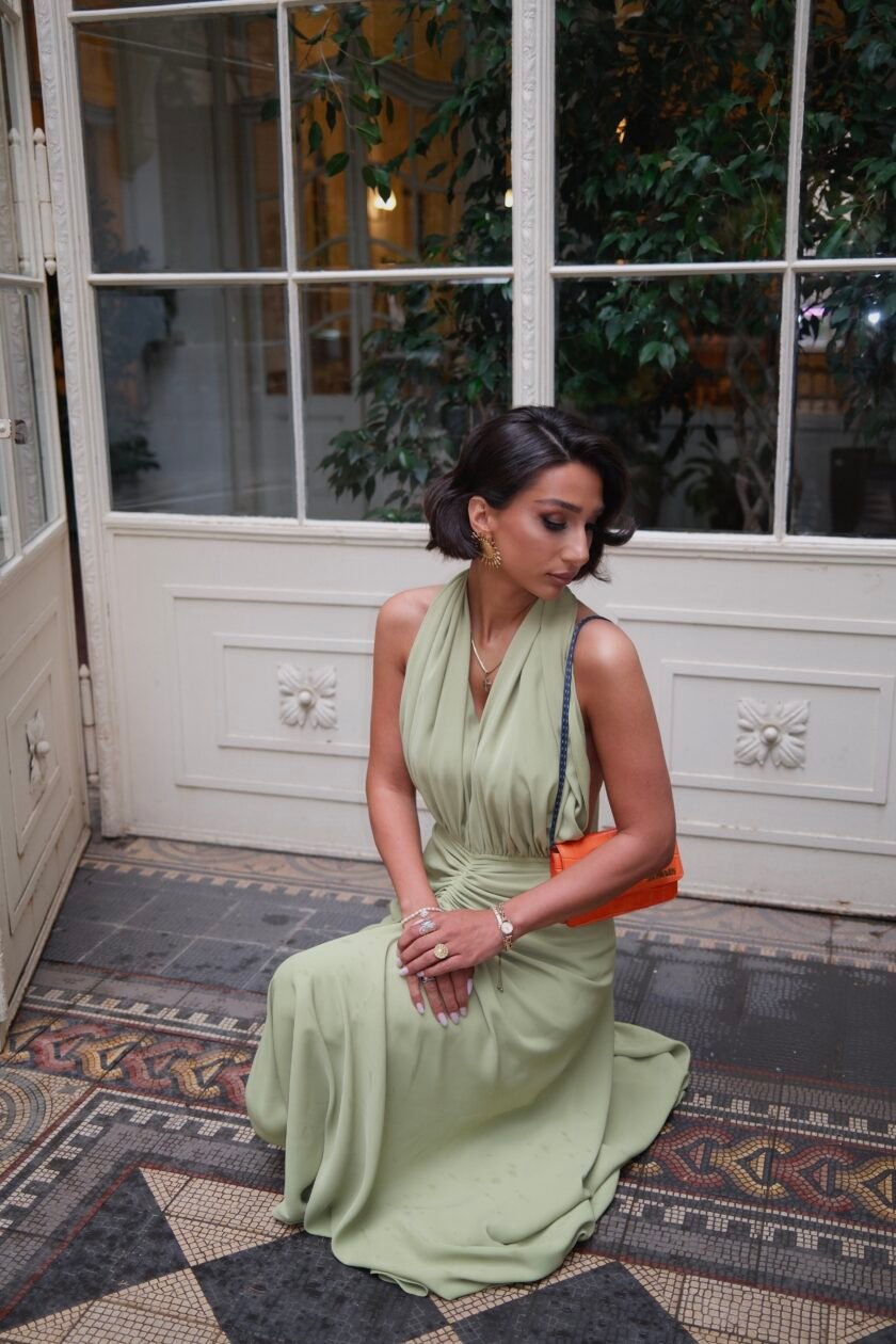 Lene Pistachio Dress - Image 12