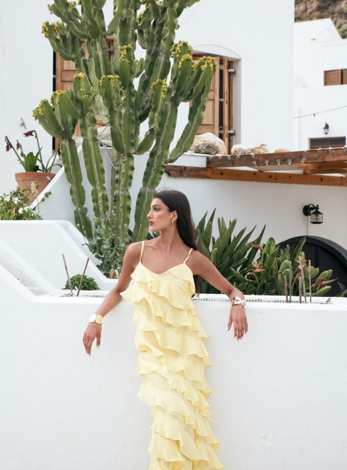 Echo Butter Yellow Dress