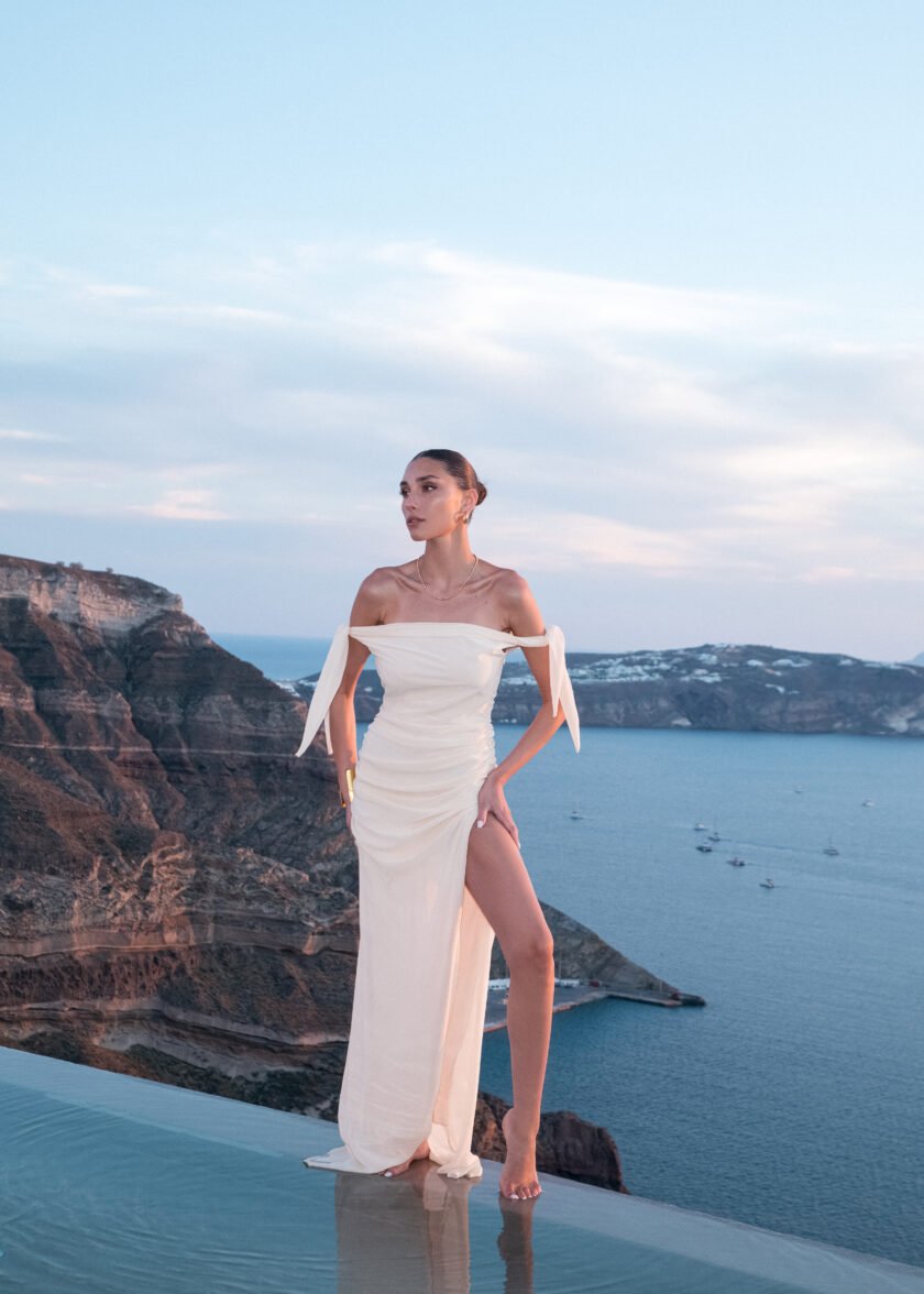 Vionne Beige Dress - Image 7