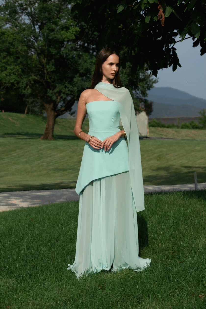 Monaco Seafoam Green with Scarf - Image 3