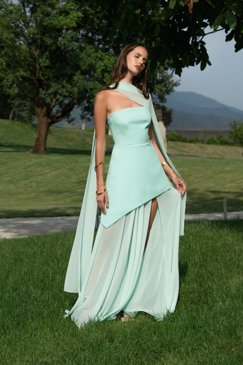 Monaco Seafoam Green with Scarf