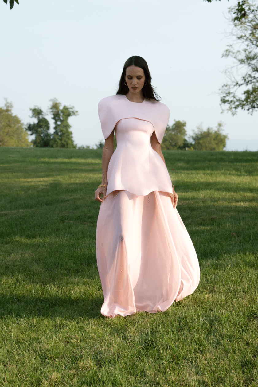 Verona Soft Pink Dress - Image 4