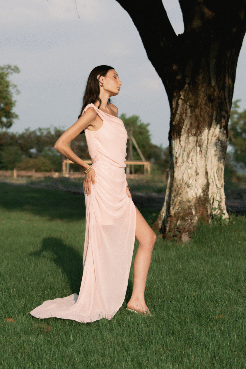 Vionne Soft Pink Dress - Image 4