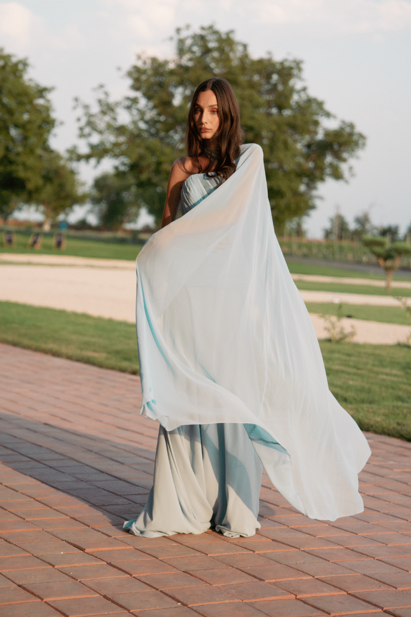 Grace Sky Blue Dress - Image 5
