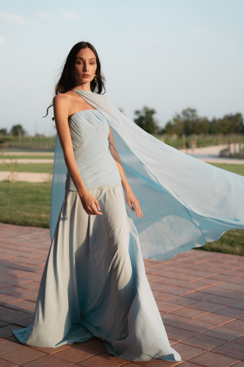 Grace Sky Blue Dress - Image 2