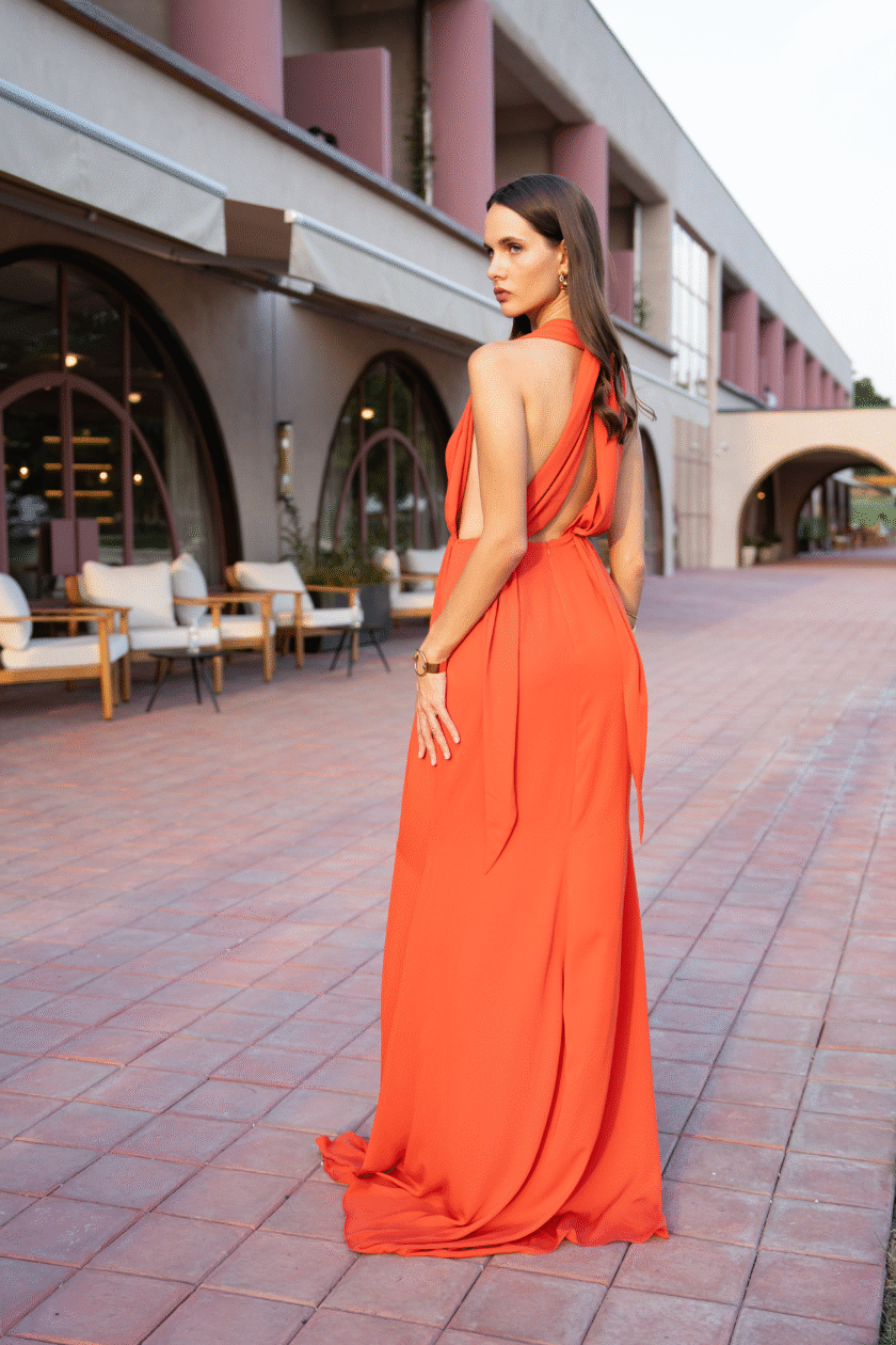 Raya Coral Dress - Image 5