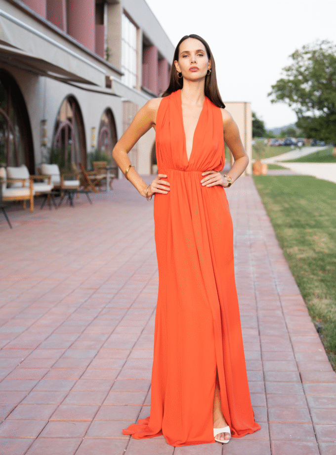 Raya Coral Dress