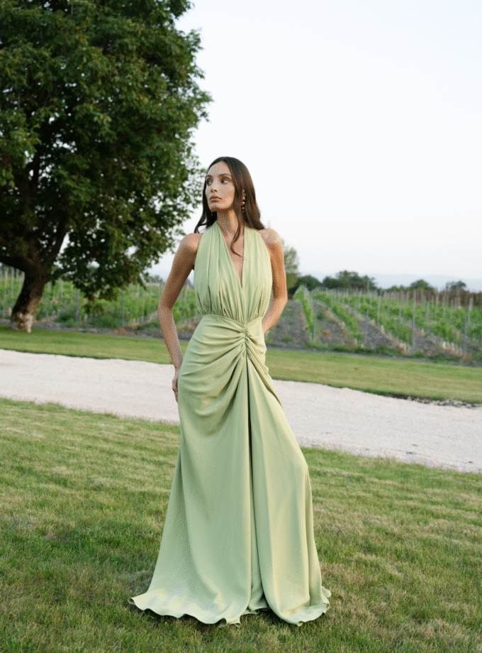 Lene Pistachio Dress