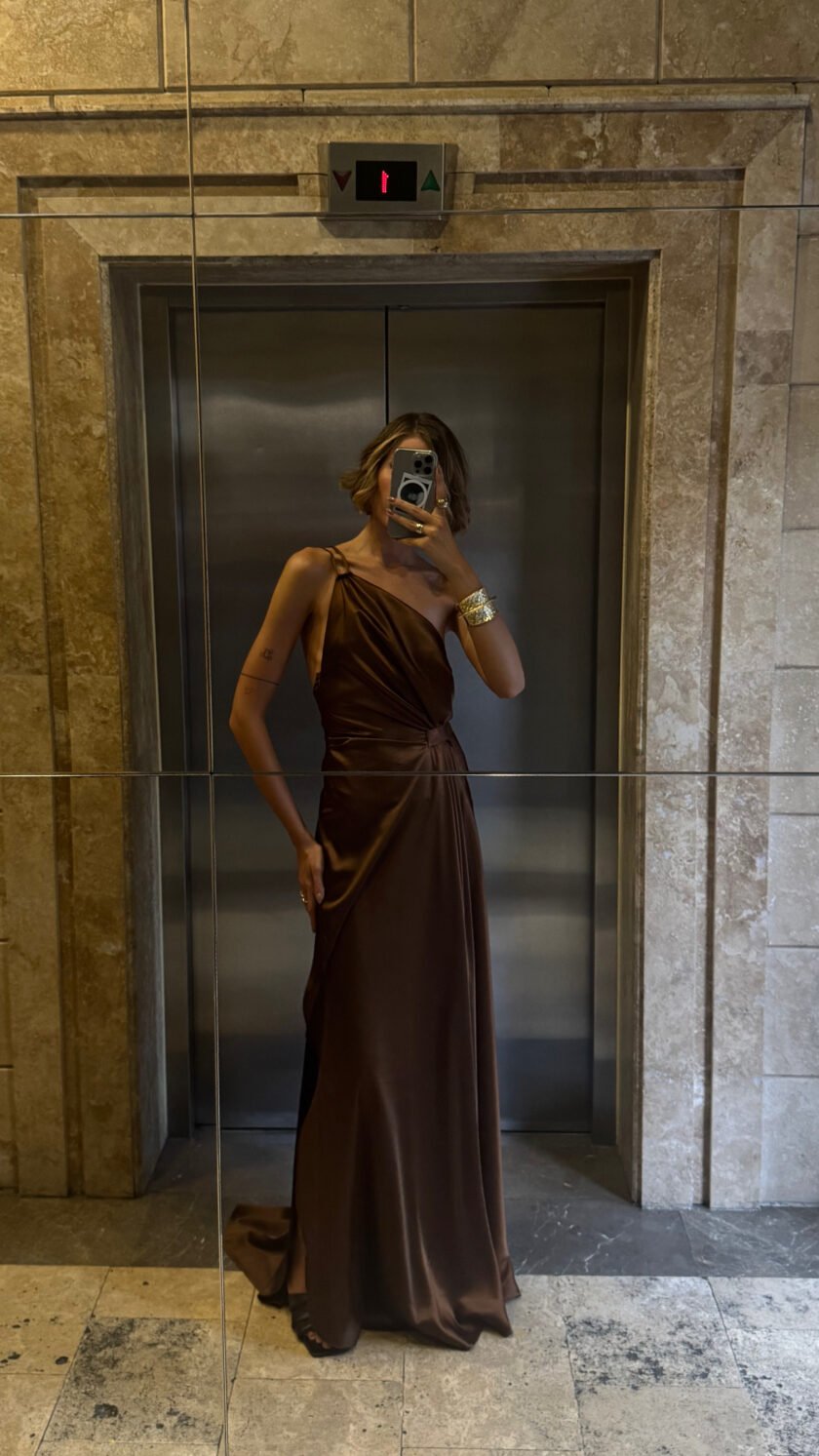 Remi Brown Dress - Image 4