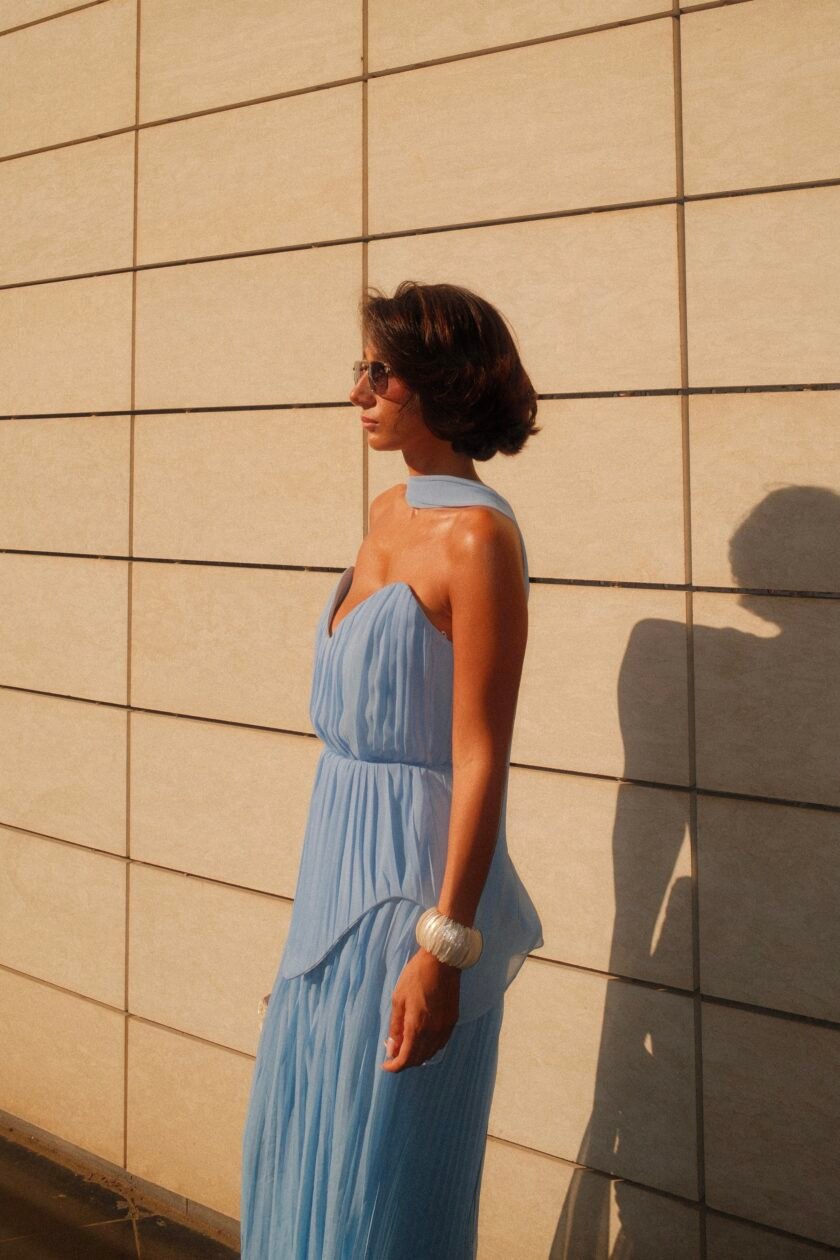 Jasmine Sky Blue Dress - Image 3