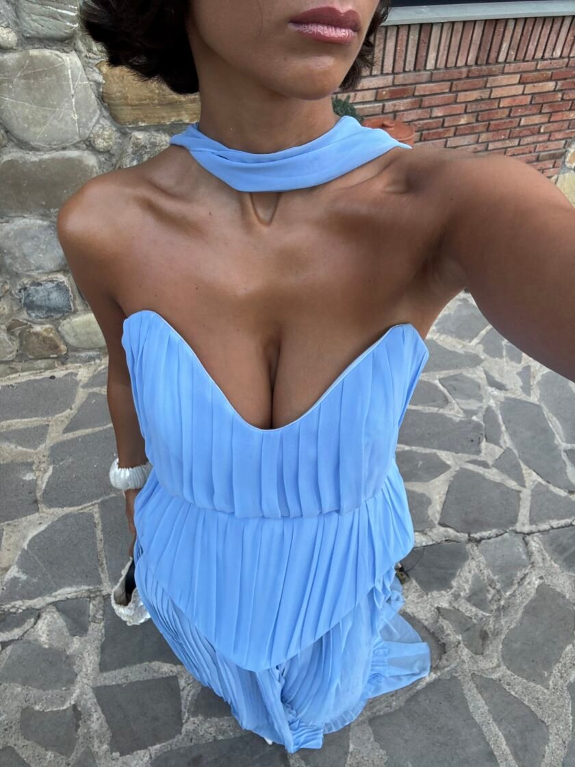 Jasmine Sky Blue Dress - Image 6