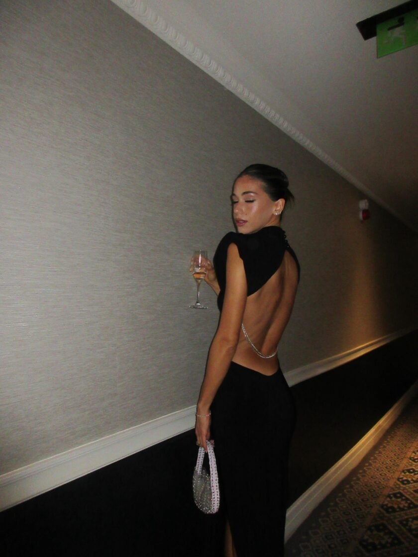 Rossi Black Dress - Image 3