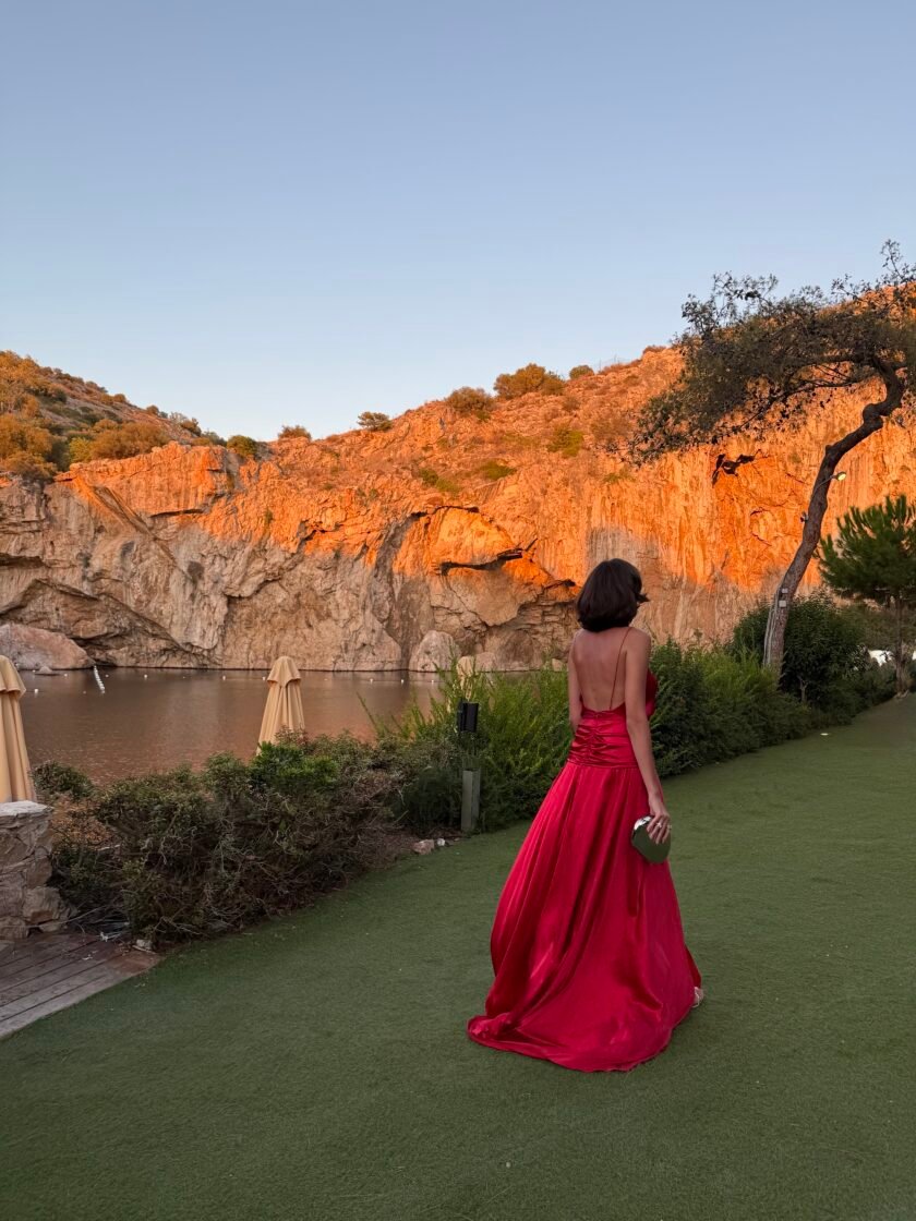 Keira Red Dress - Image 6