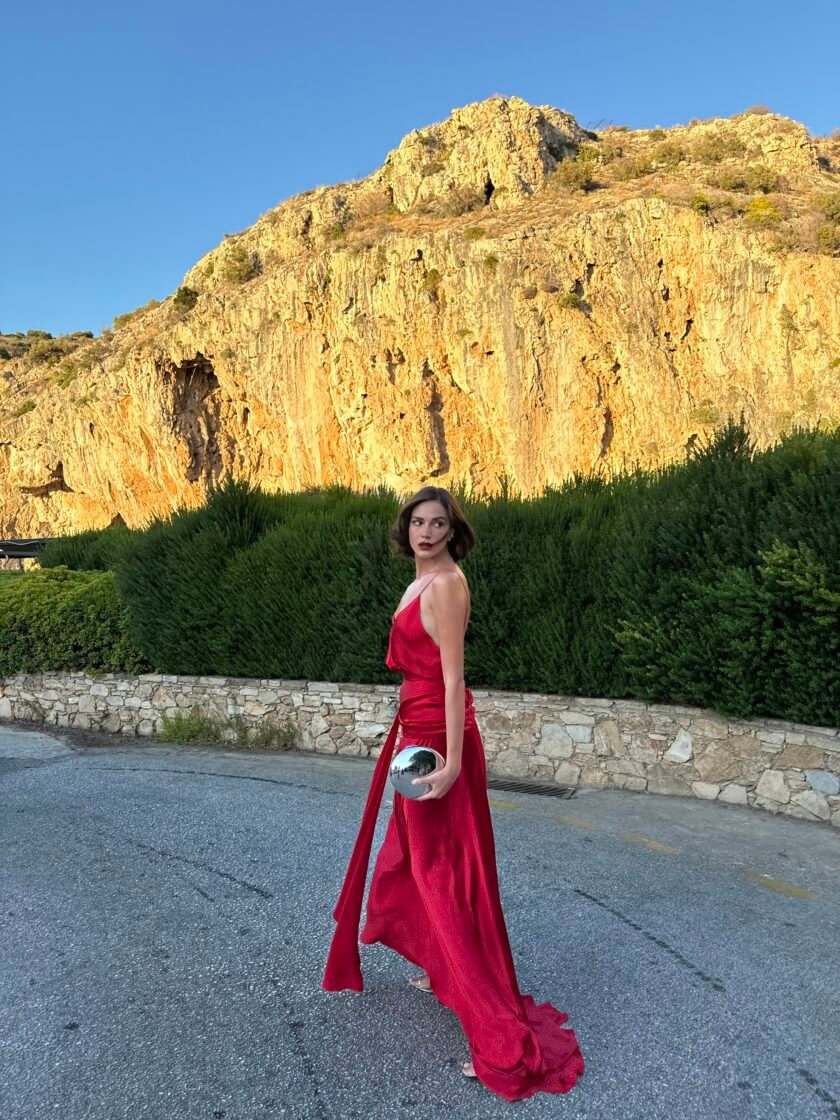 Keira Red Dress - Image 5
