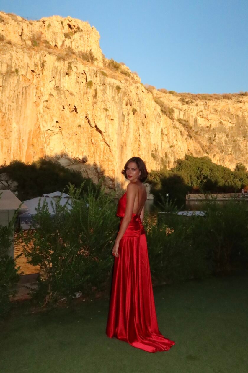 Keira Red Dress - Image 4