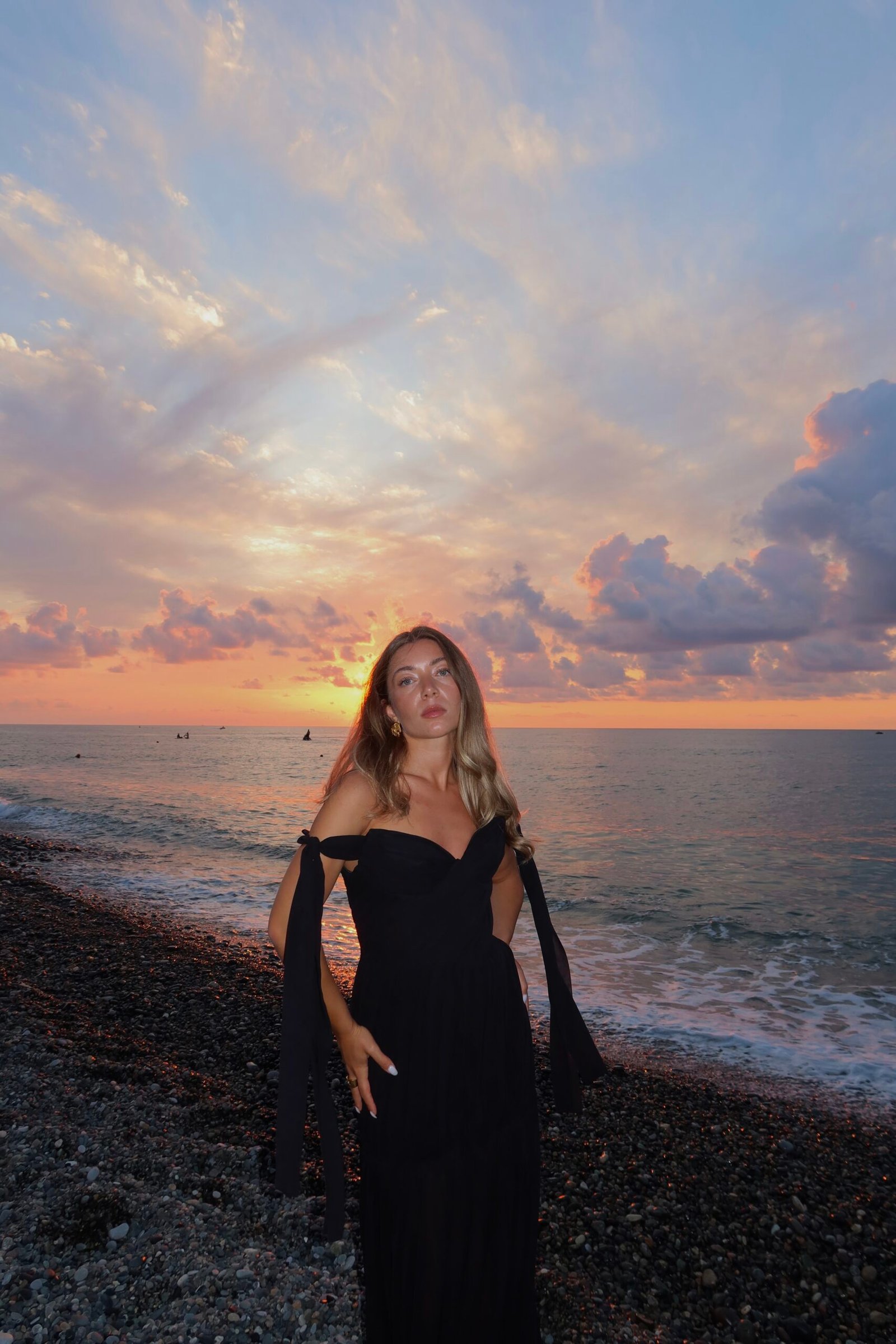 Naia Black Dress - Image 7