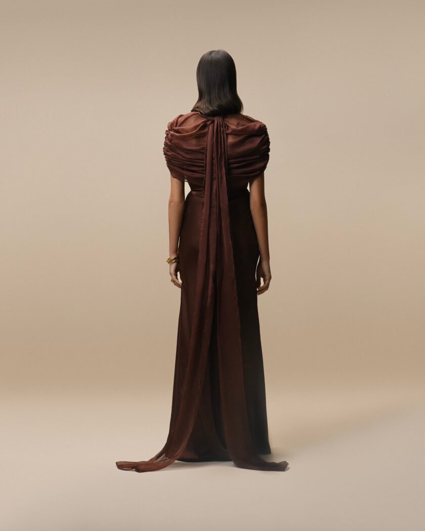 Giselle Brown Dress - Image 2