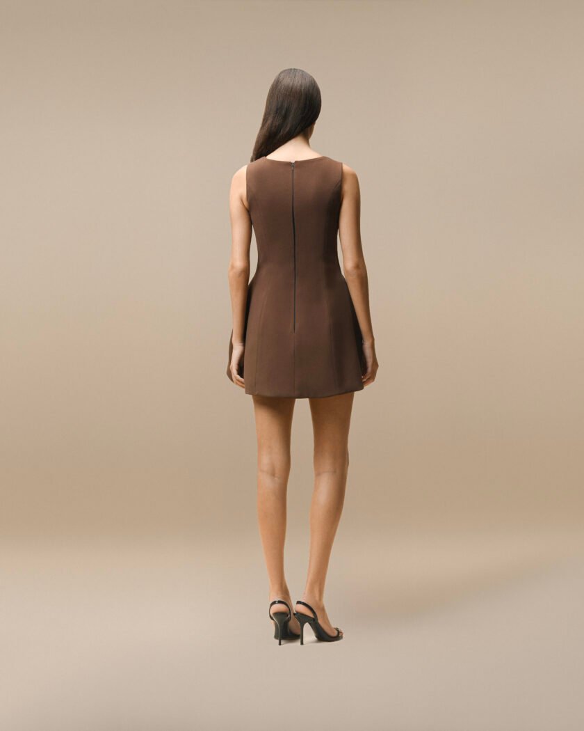 Verona Brown Dress - Image 4