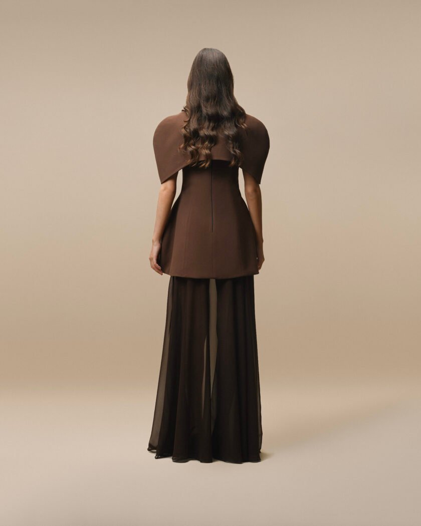 Verona Brown Dress - Image 2