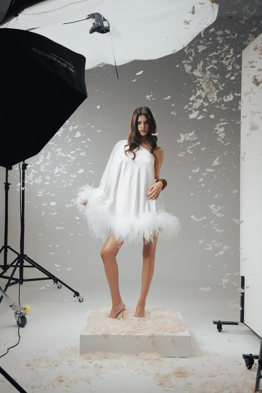 Aurora White Dress - Image 5